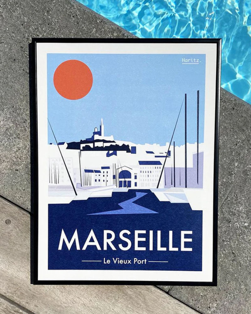 Affiche port de Marseille – L'Atelier du Poster