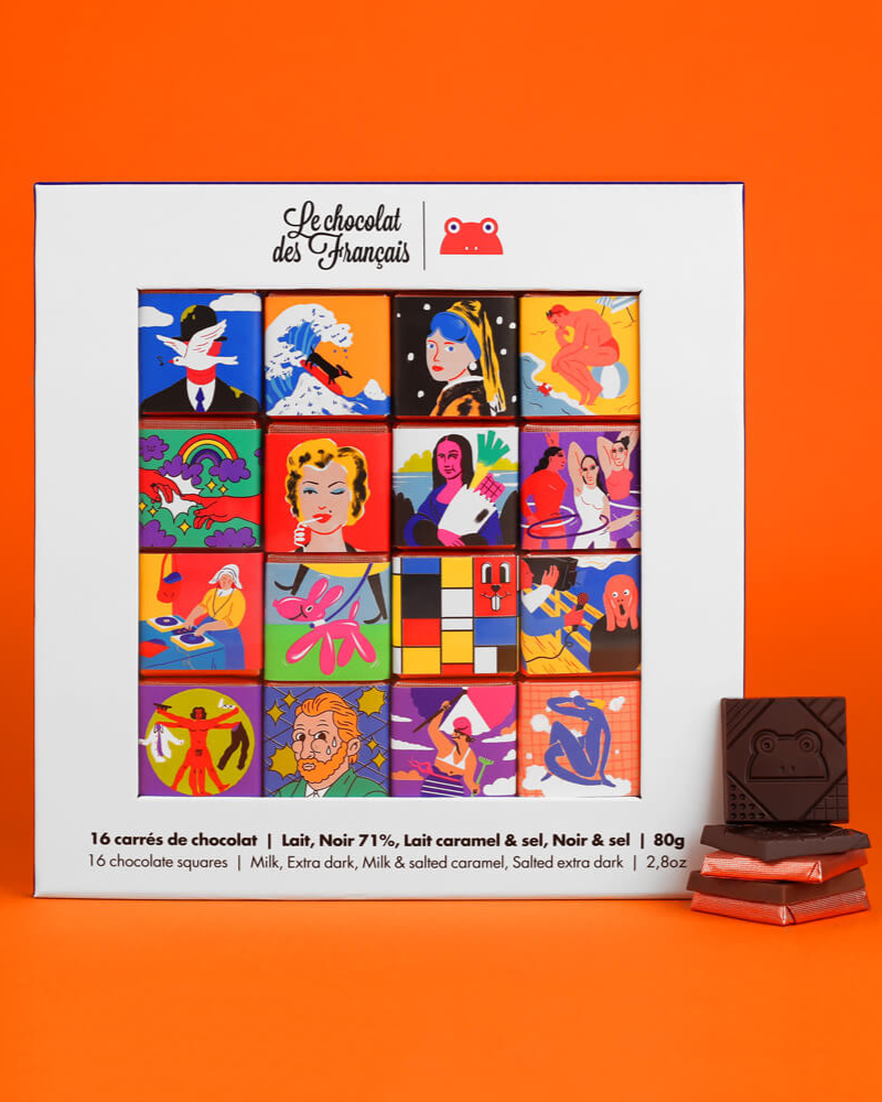 Coffret 16 carres le chocolat des francais