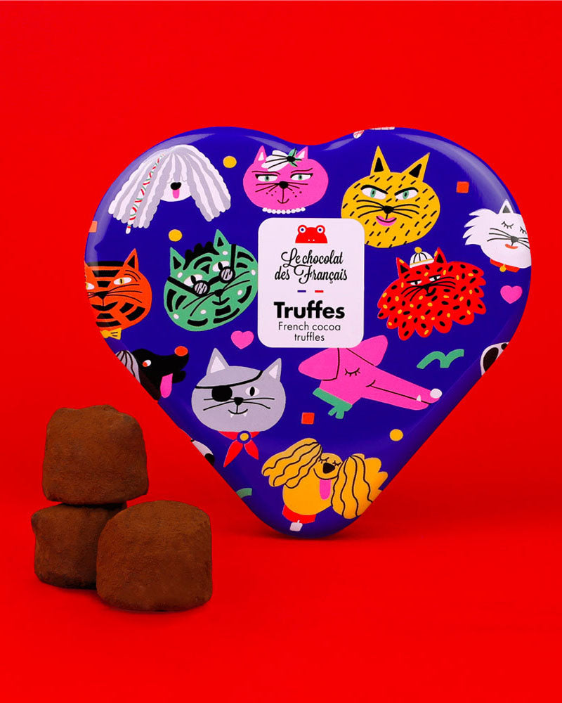 Epicerie LE CHOCO DES FRANC - Coffret coeur truffes le chocolat des francais